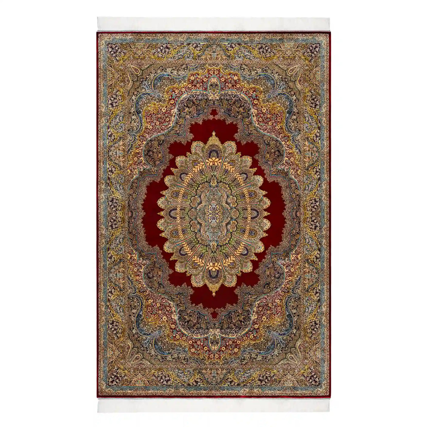 Persian Rugs - Floral Motifs Pattern - Premium Silk - RugTix