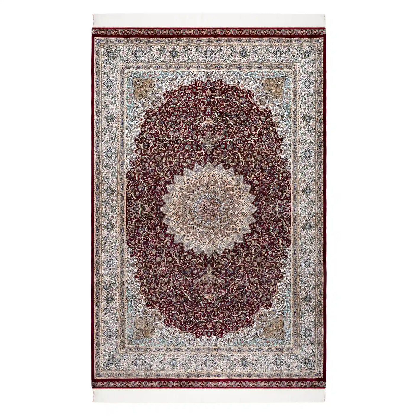 Persian Rugs - Floral Motifs Pattern - Premium Silk - RugTix