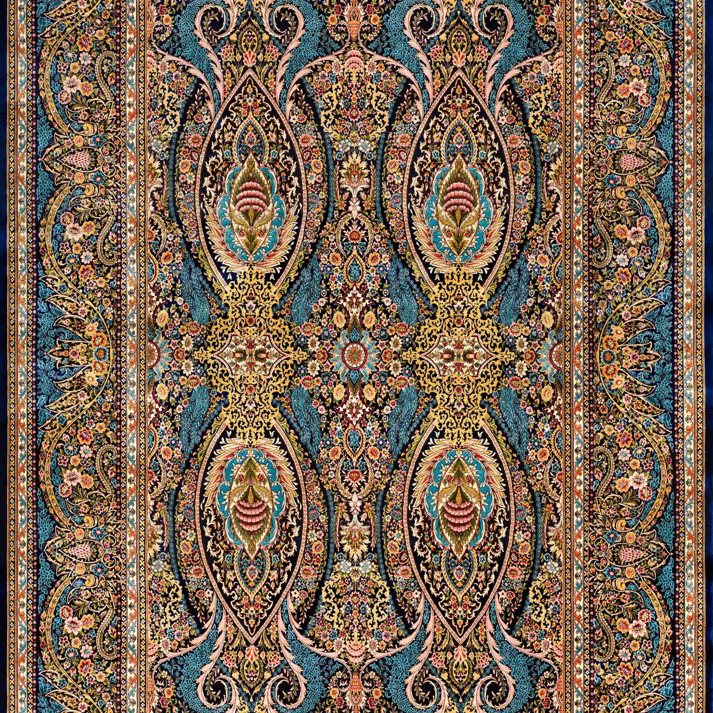 Persian Rugs - Symmetrical Pattern - Premium Silk - RugTix