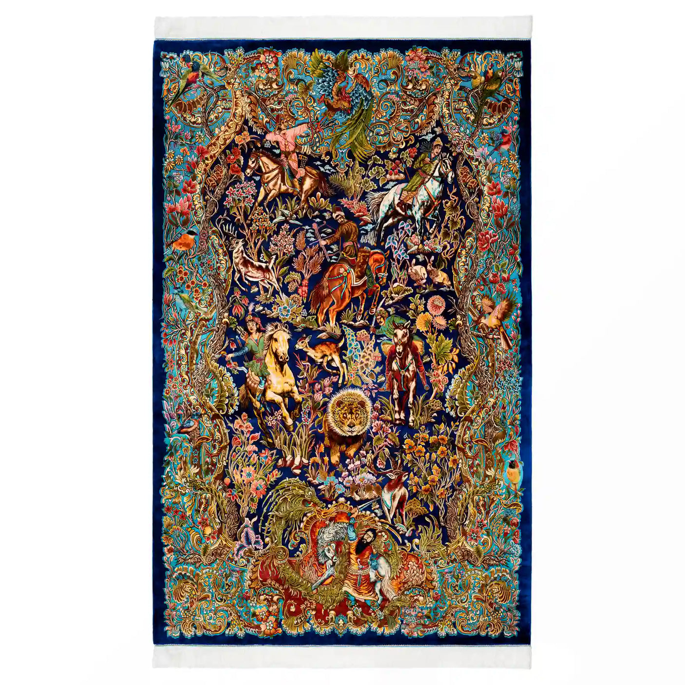 Persian Rugs - Animals Pattern - Premium Silk - RugTix