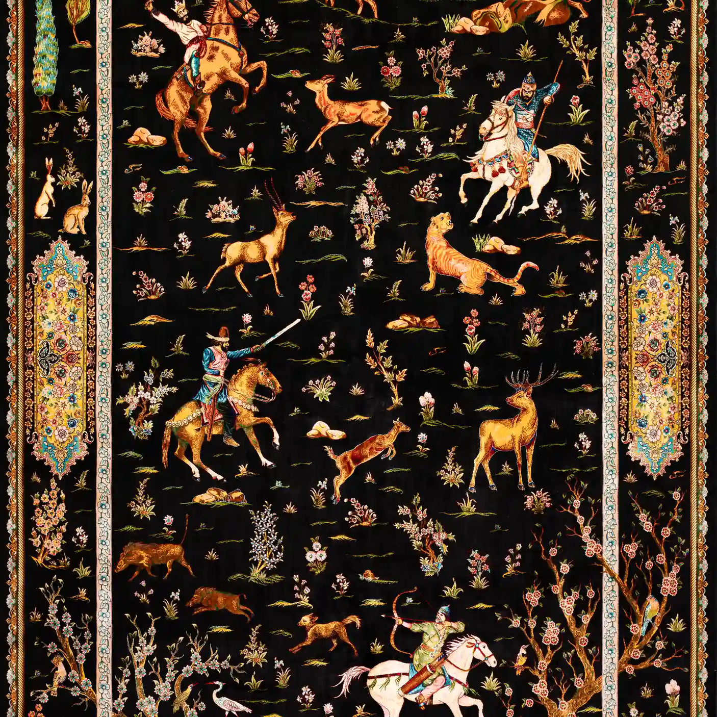 Persian Rugs - Animals Pattern - Premium Silk - RugTix