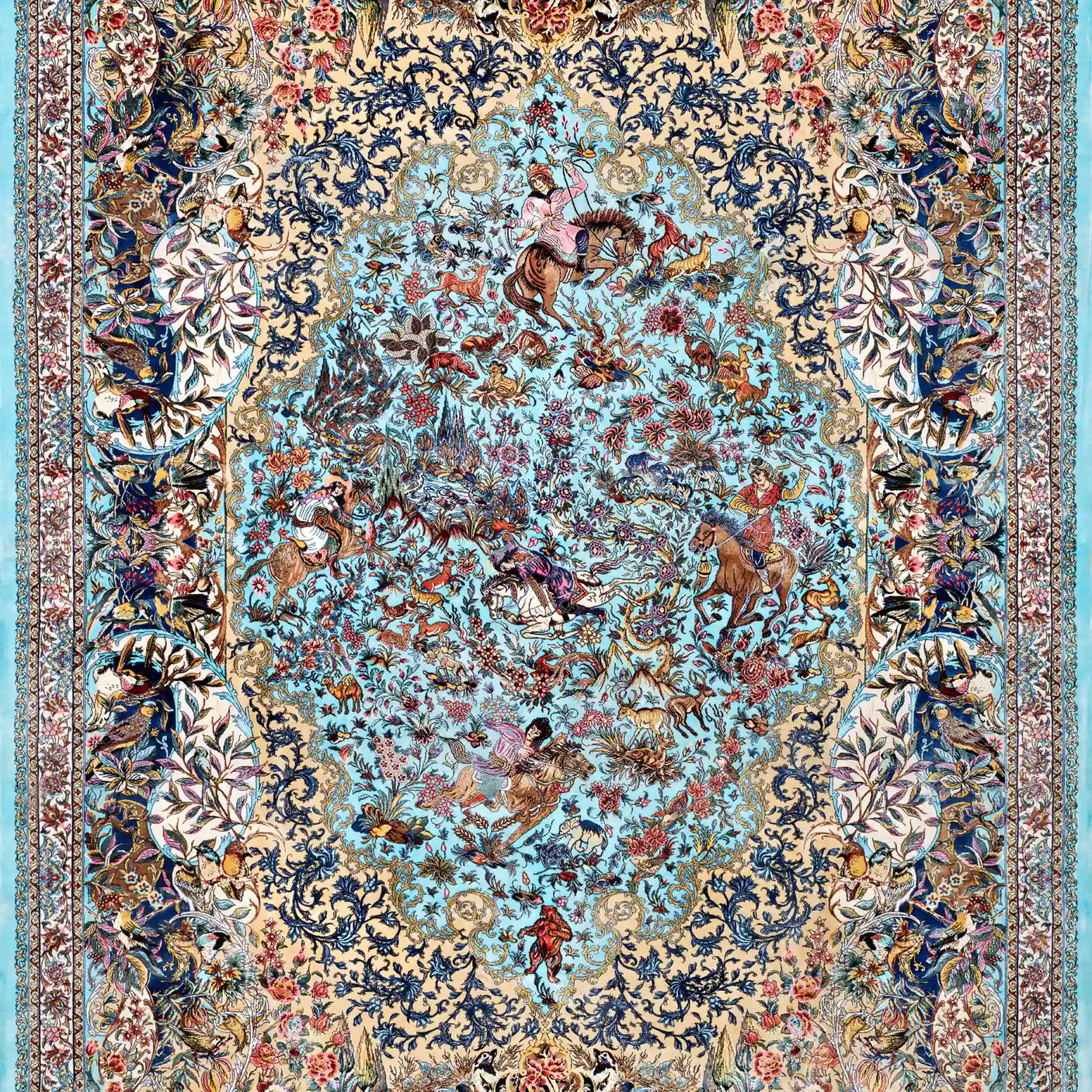 Persian Rugs - Animals Pattern - Premium Silk - RugTix