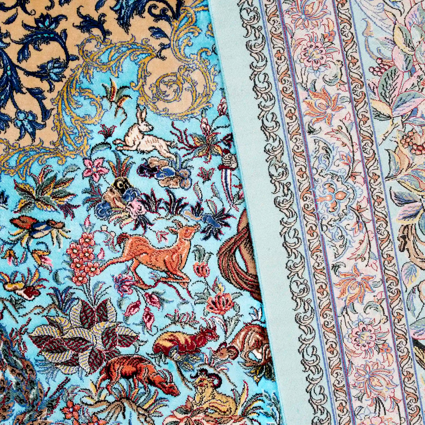 Persian Rugs - Animals Pattern - Premium Silk - RugTix