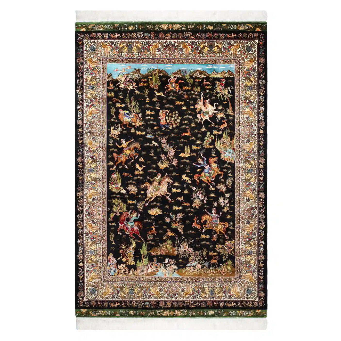 Persian Rugs - Animals Pattern - Premium Silk - RugTix