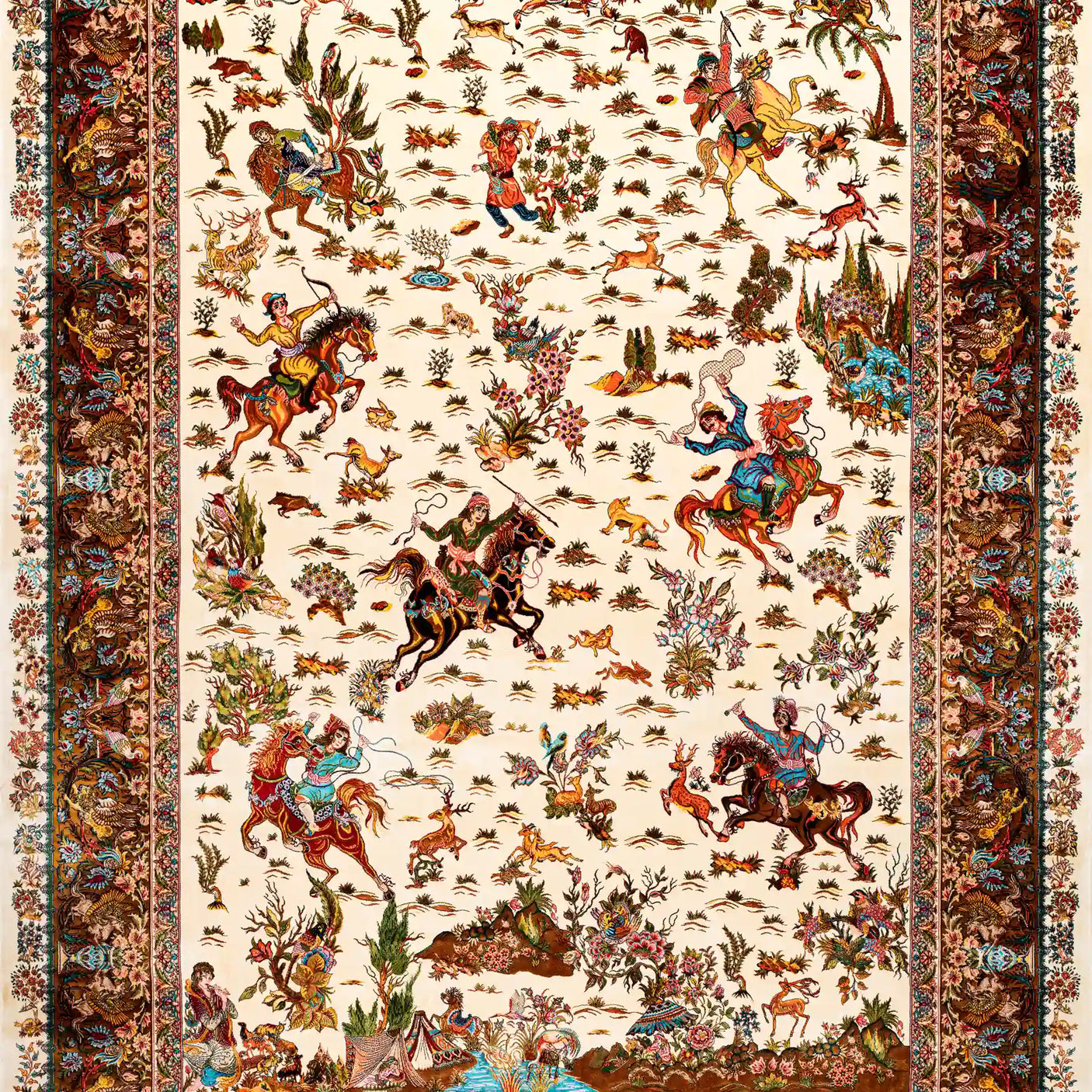 Persian Rugs - Animals Pattern - Premium Silk - RugTix