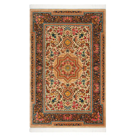 Persian Rugs - Floral Motifs Pattern - Premium Silk - RugTix