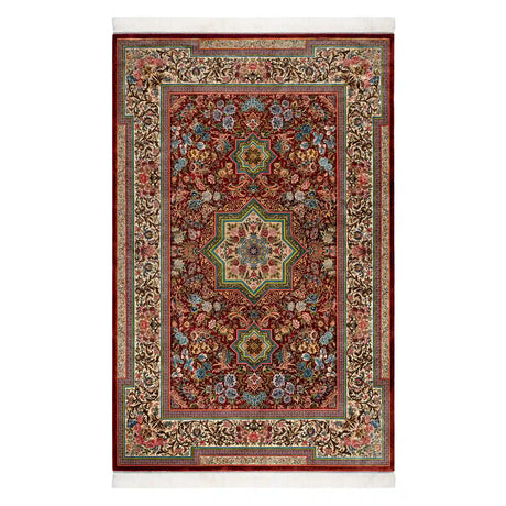 Persian Rugs - Floral Motifs Pattern - Premium Silk - RugTix