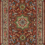 Persian Rugs - Floral Motifs Pattern - Premium Silk - RugTix