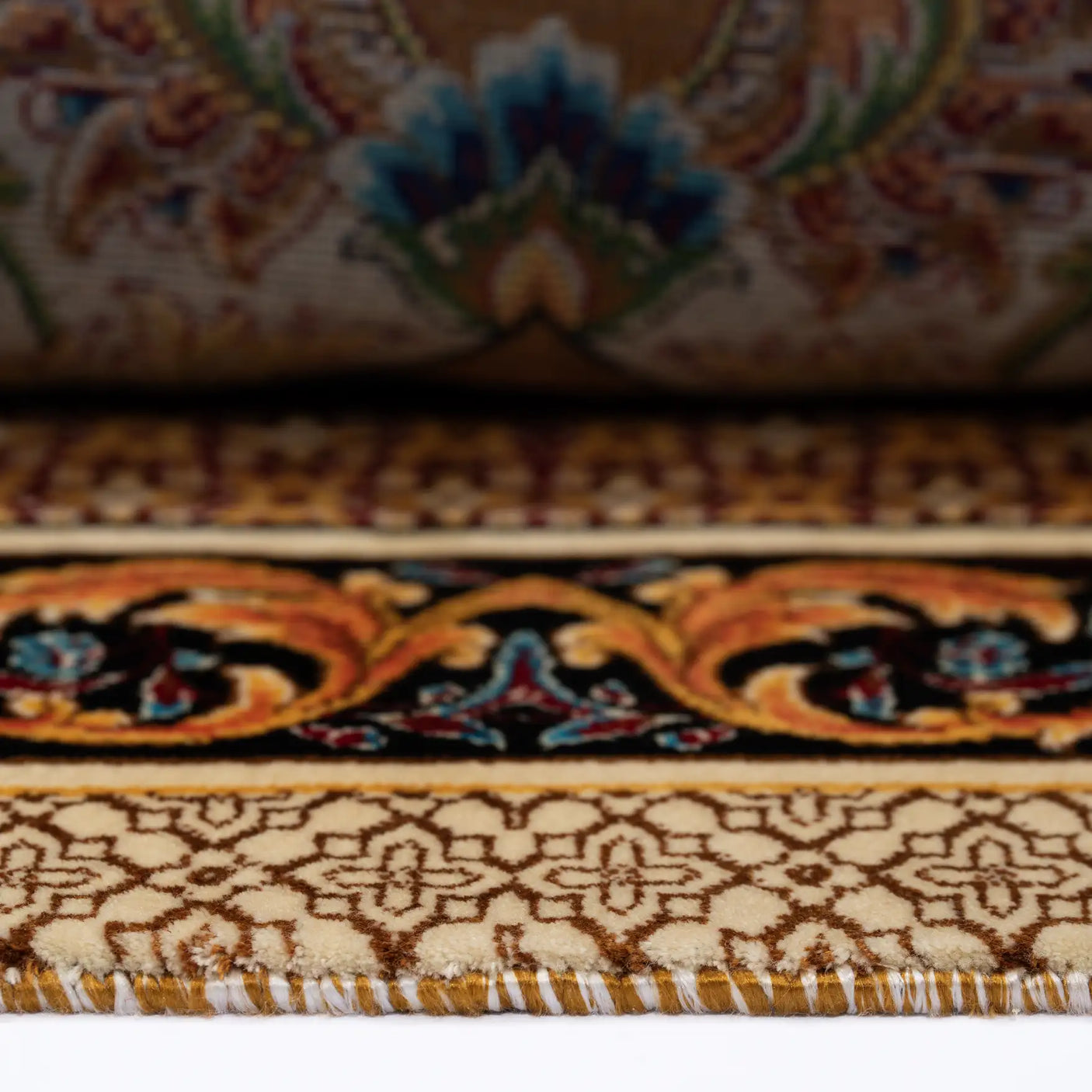 Persian Rugs - Floral Motifs Pattern - Premium Silk - RugTix