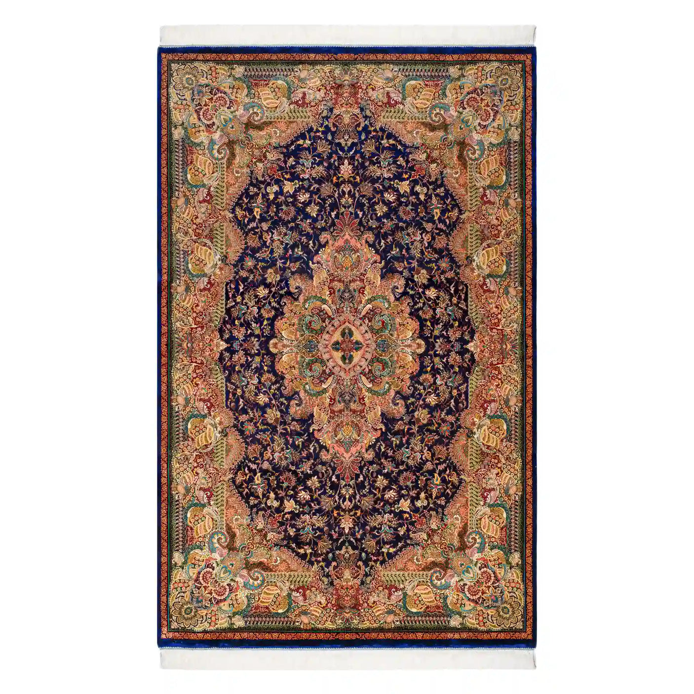 Persian Rugs - Floral Motifs Pattern - Premium Silk - RugTix