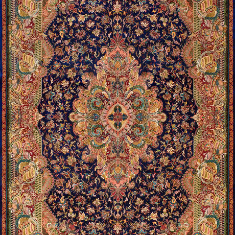 Persian Rugs - Floral Motifs Pattern - Premium Silk - RugTix