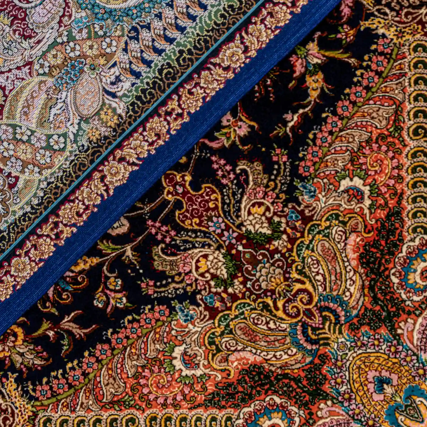 Persian Rugs - Floral Motifs Pattern - Premium Silk - RugTix