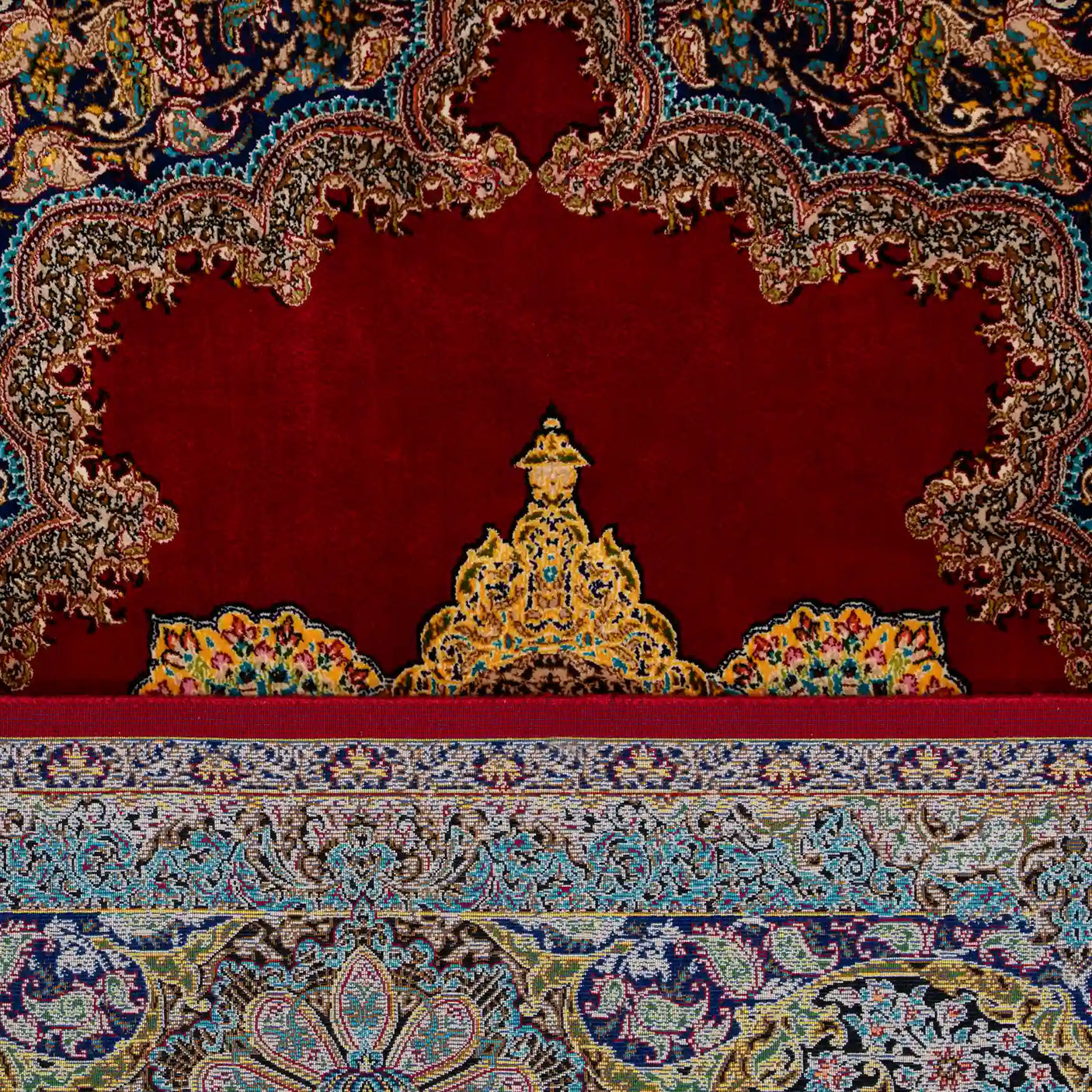 Persian Rugs - Floral Motifs Pattern - Premium Silk - RugTix