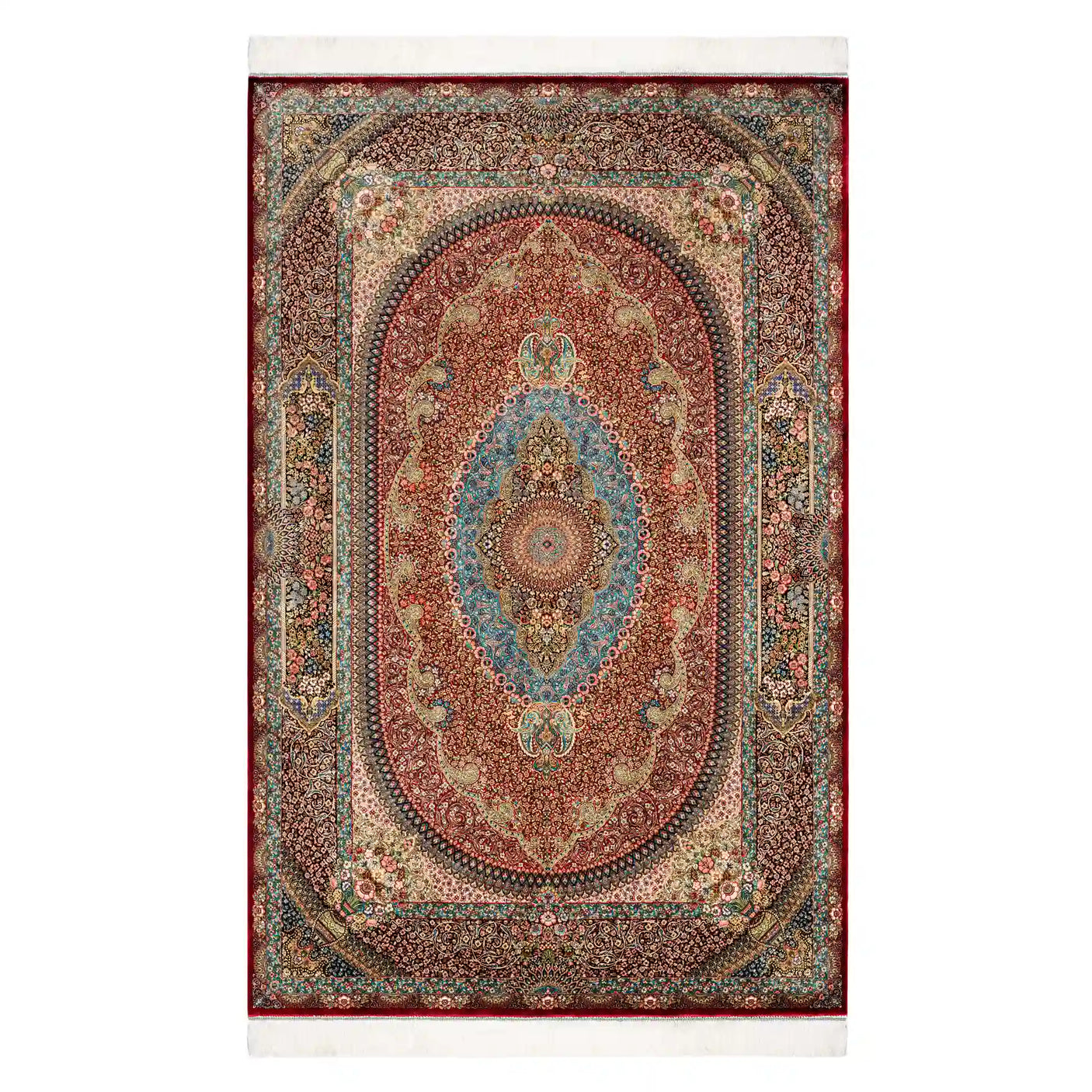 Persian Rugs - Floral Motifs Pattern - Premium Silk - RugTix