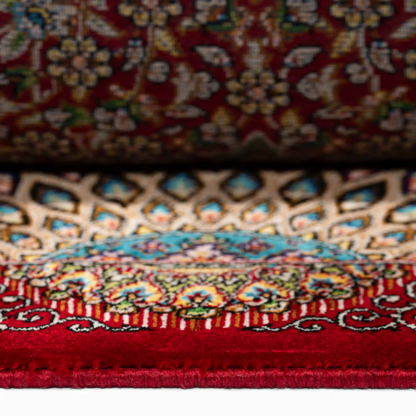 Persian Rugs - Floral Motifs Pattern - Premium Silk - RugTix