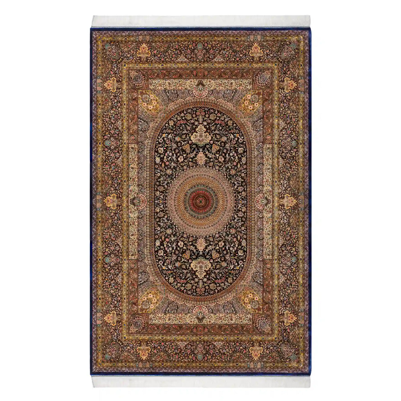 Persian Rugs - Floral Motifs Pattern - Premium Silk - RugTix