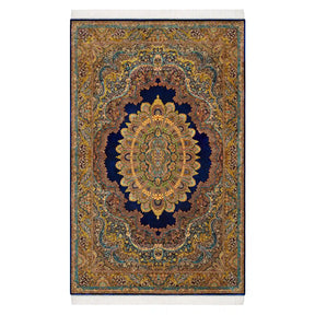 Persian Rugs - Floral Motifs Pattern - Premium Silk - RugTix
