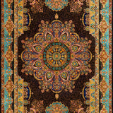 Persian Rugs - Floral Motifs Pattern - Premium Silk - RugTix