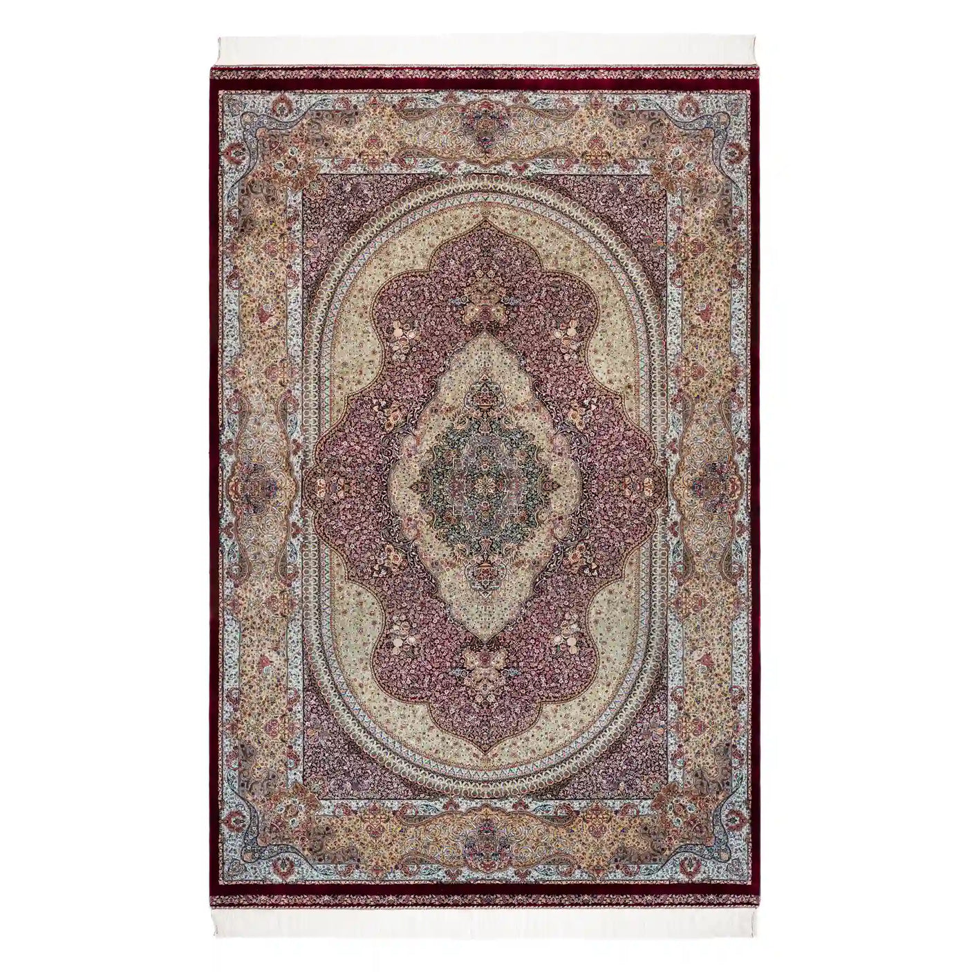 Persian Rugs - Floral Motifs Pattern - Premium Silk - RugTix