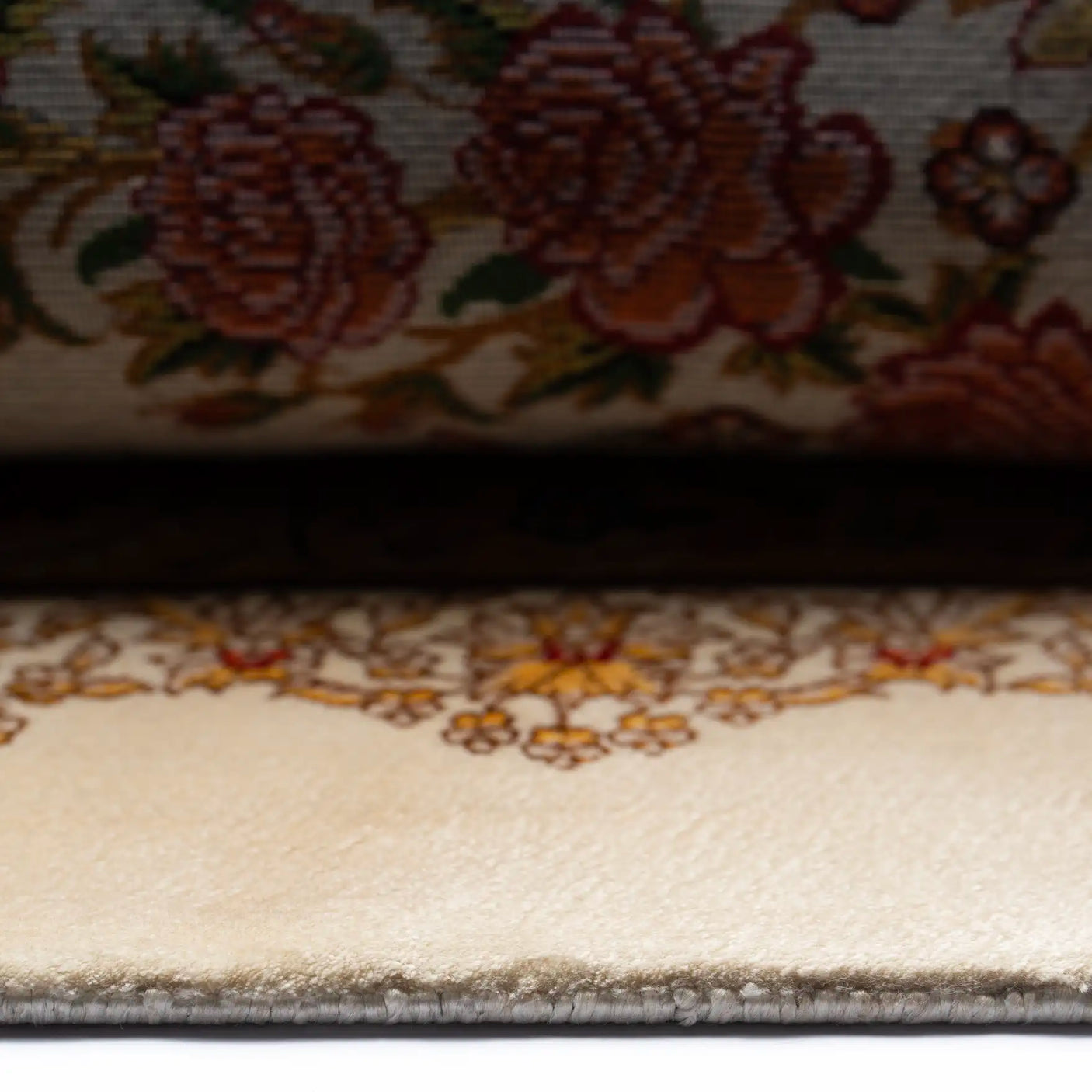 Persian Rugs - Floral Motifs Pattern - Premium Silk - RugTix