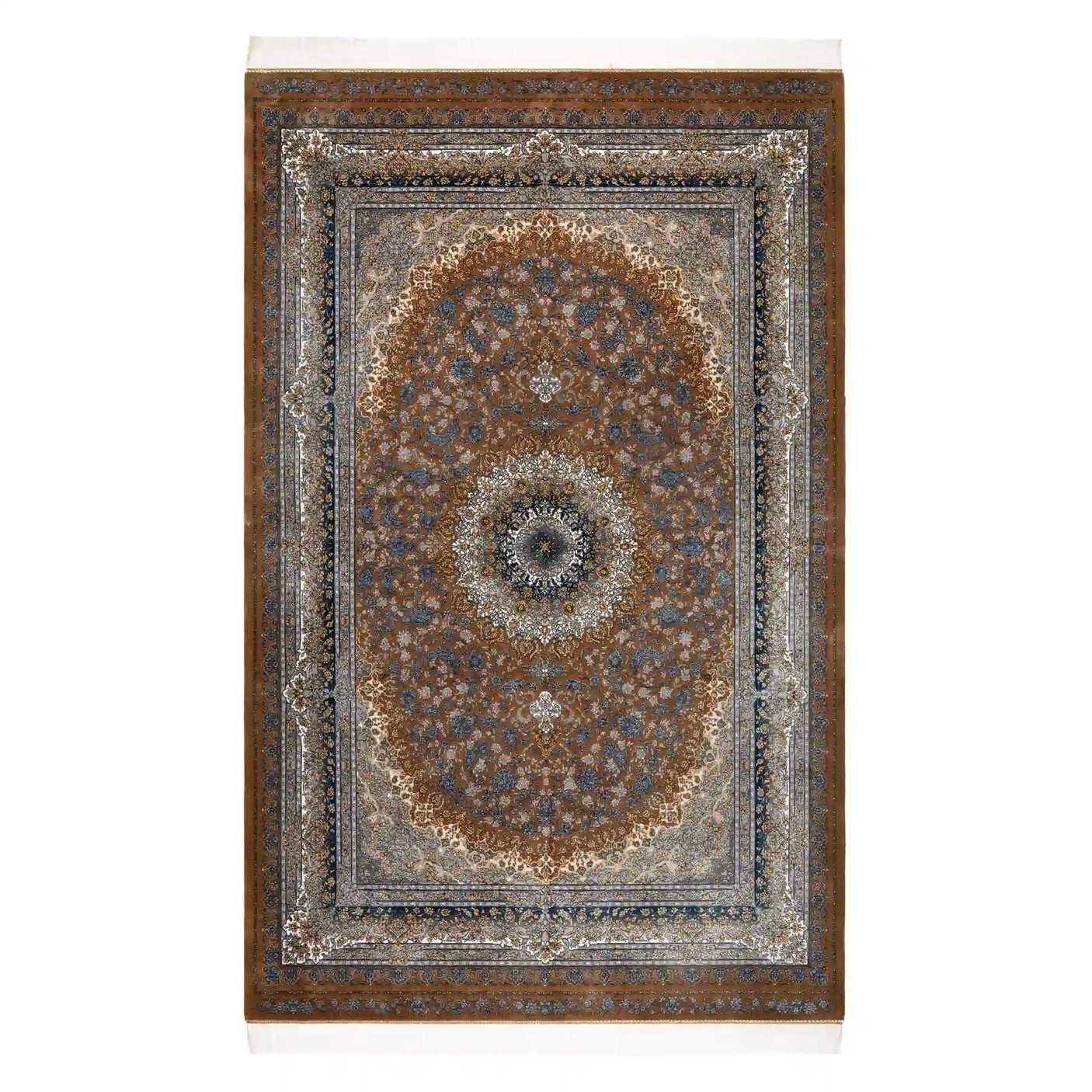 Persian Rugs - Floral Motifs Pattern - Premium Silk - RugTix