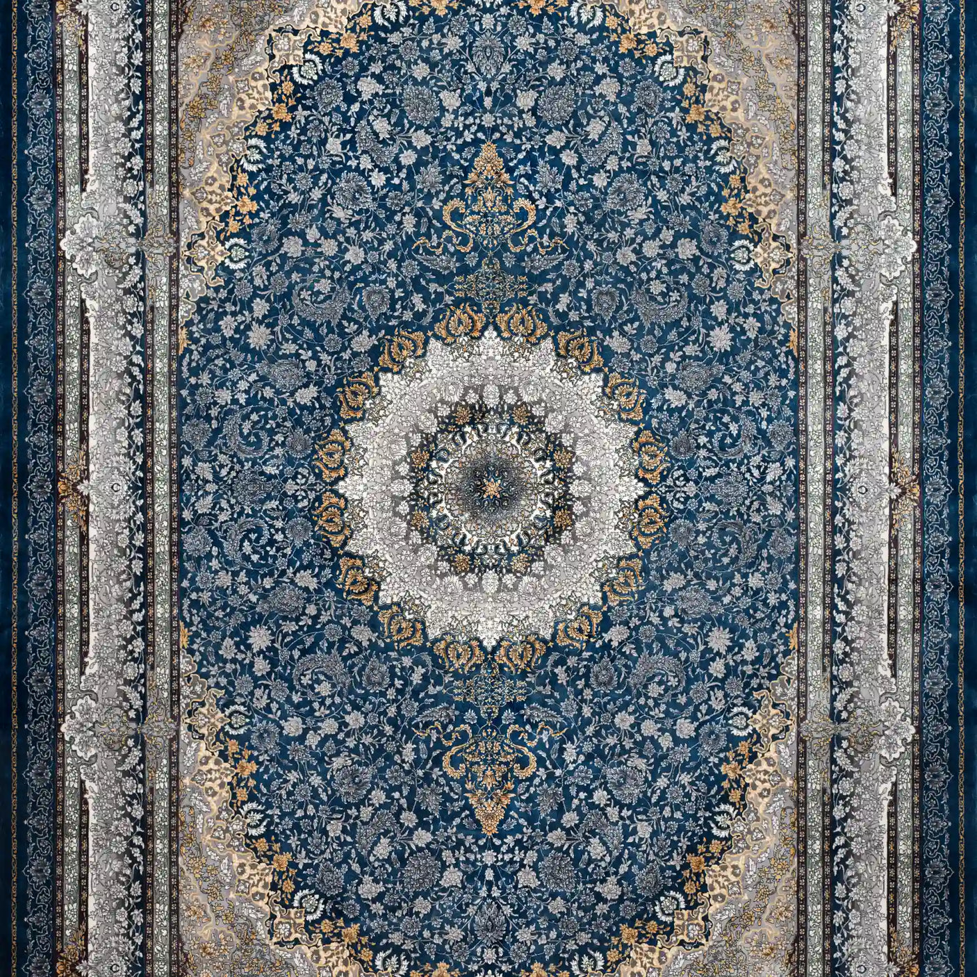 Persian Rugs - Floral Motifs Pattern - Premium Silk - RugTix