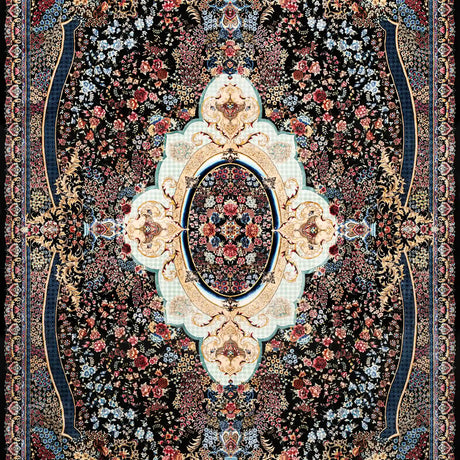 Persian Rugs - Floral Motifs Pattern - Premium Silk - RugTix