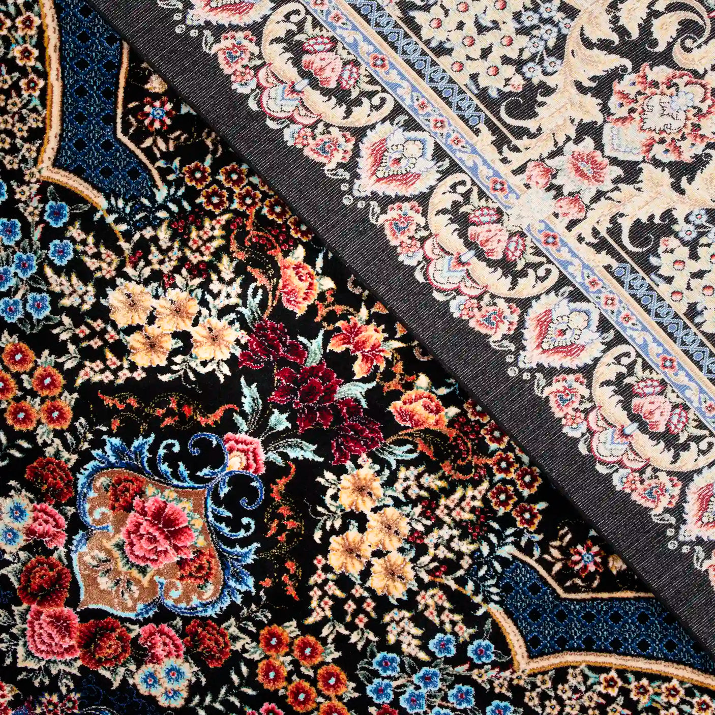 Persian Rugs - Floral Motifs Pattern - Premium Silk - RugTix