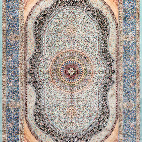 Persian Rugs - Floral Motifs Pattern - Premium Silk - RugTix