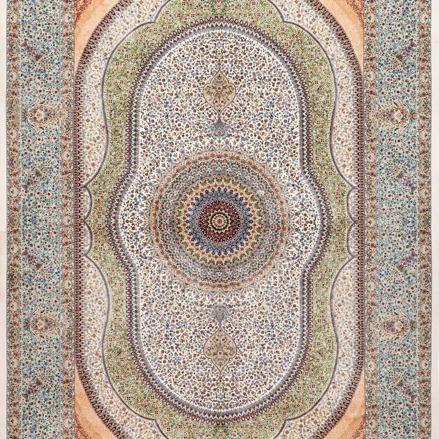 Persian Rugs - Floral Motifs Pattern - Premium Silk - RugTix