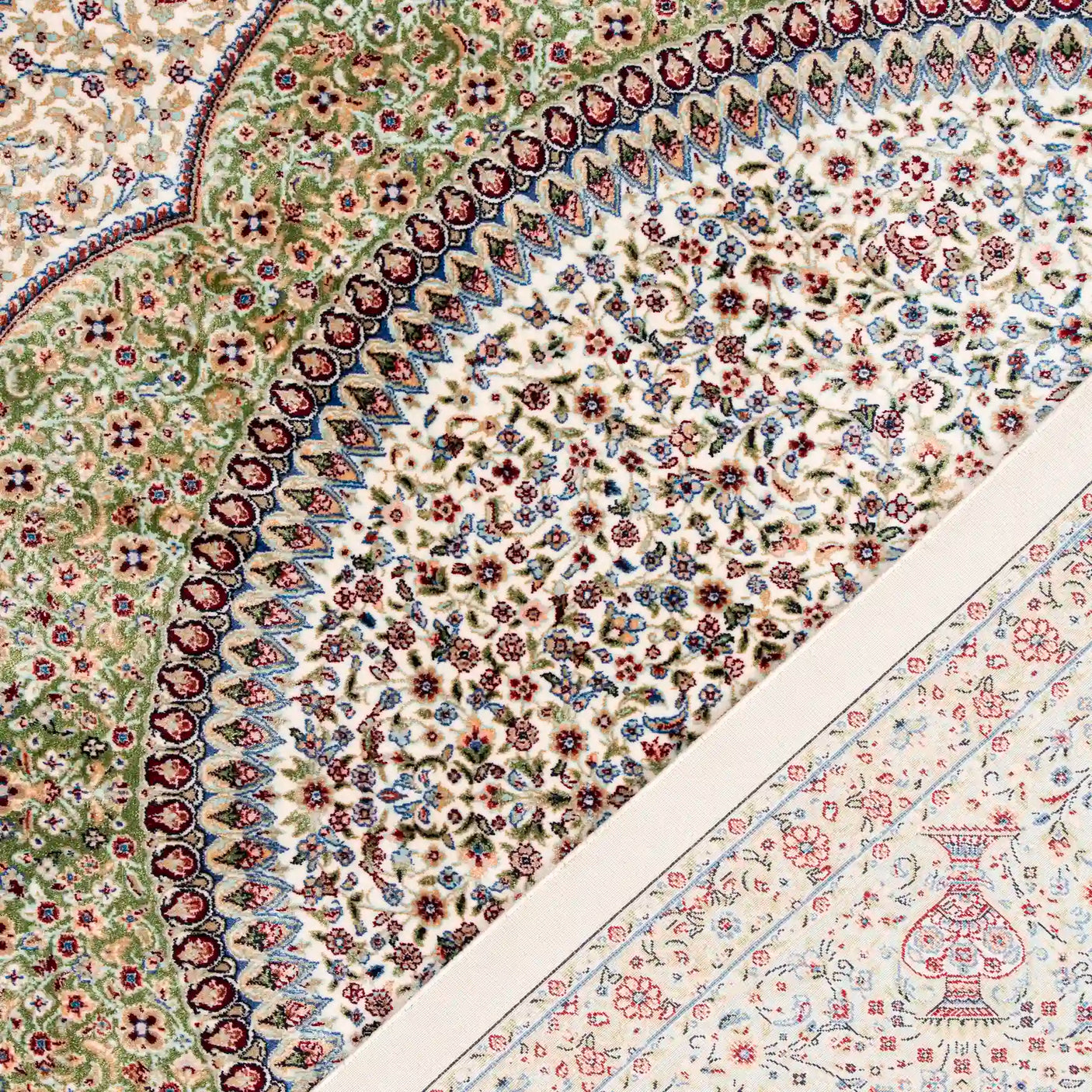 Persian Rugs - Floral Motifs Pattern - Premium Silk - RugTix