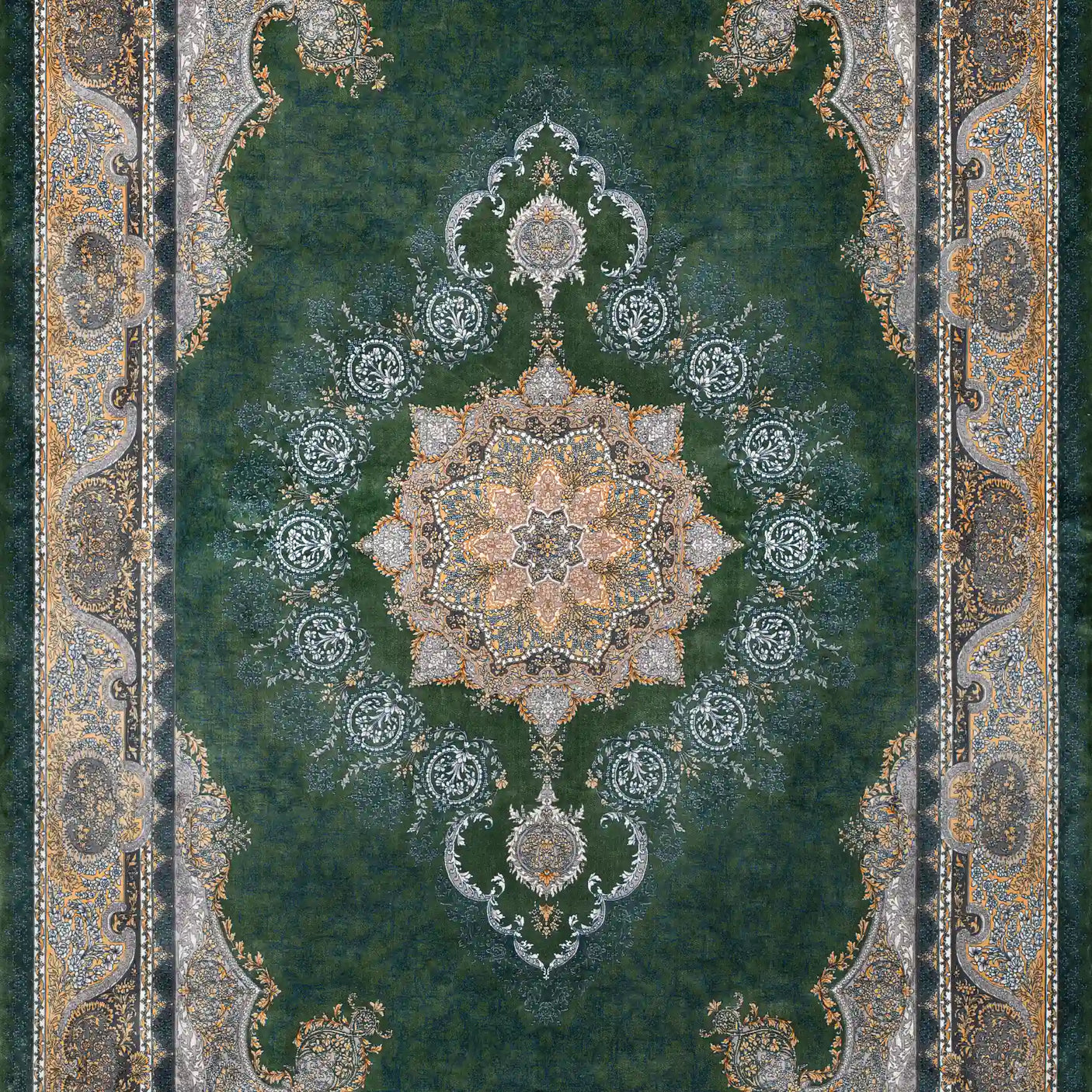 Persian Rugs - Floral Motifs Pattern - Premium Silk - RugTix