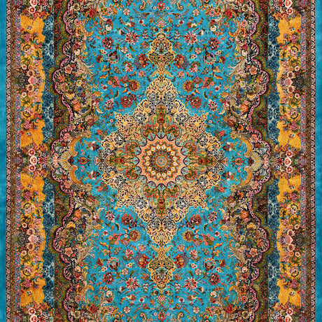 Persian Rugs - Floral Motifs Pattern - Premium Silk - RugTix