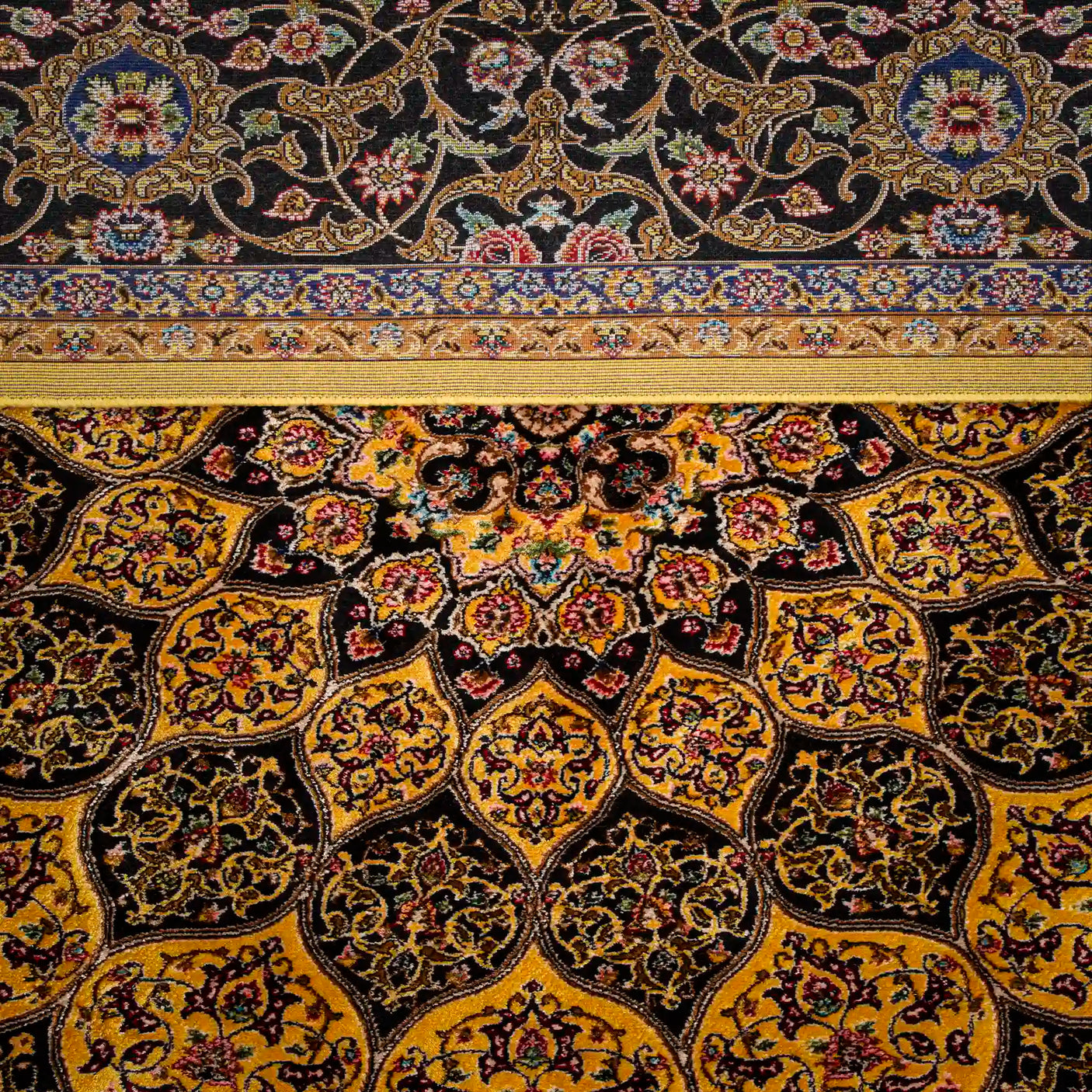 Persian Rugs - Floral Motifs Pattern - Premium Silk - RugTix