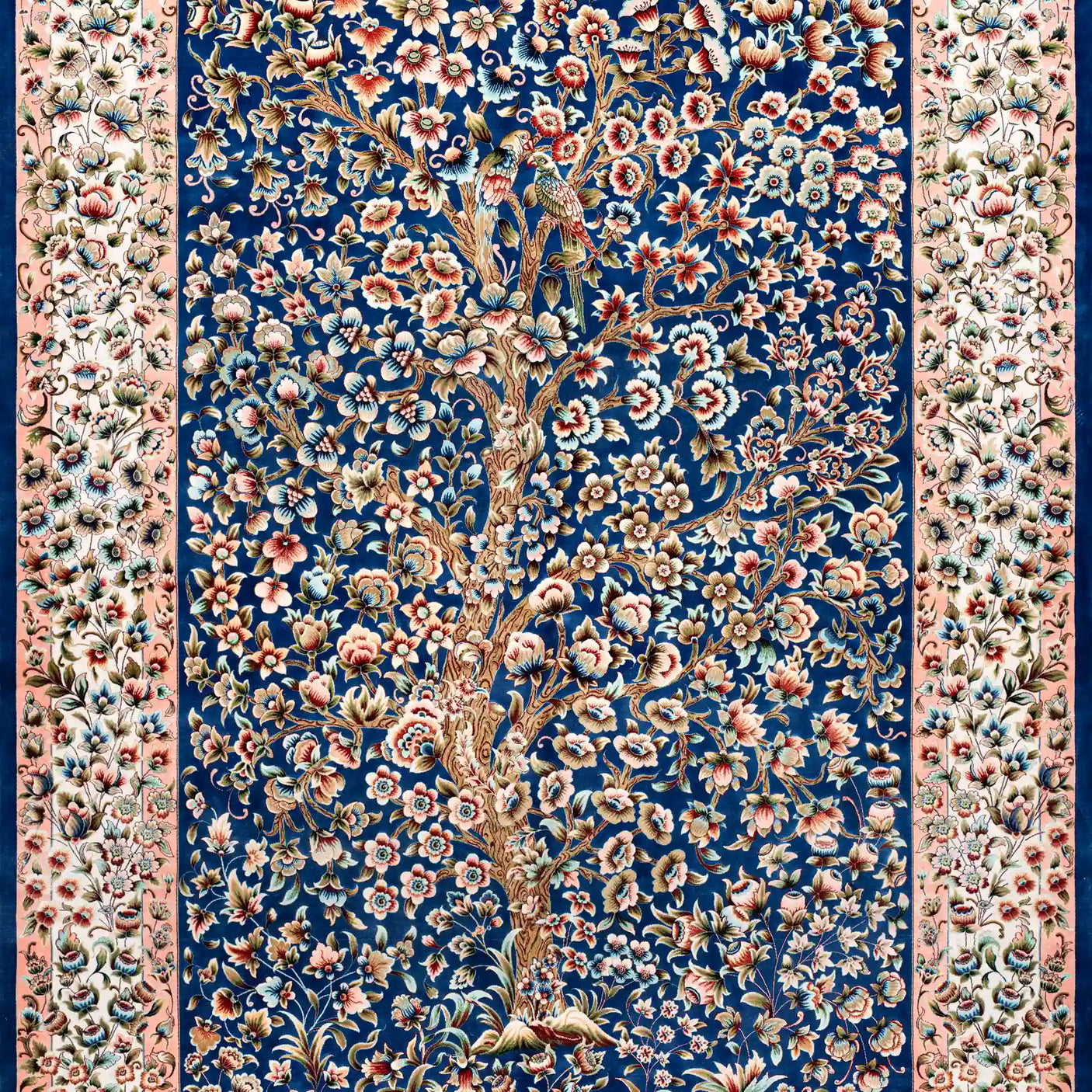 Persian Rugs - Floral Motifs Pattern - Premium Silk - RugTix