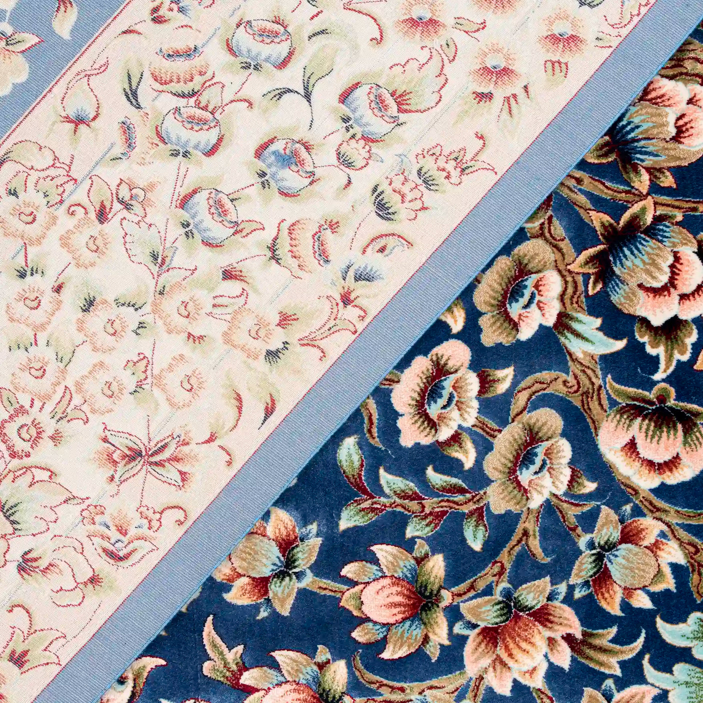 Persian Rugs - Floral Motifs Pattern - Premium Silk - RugTix