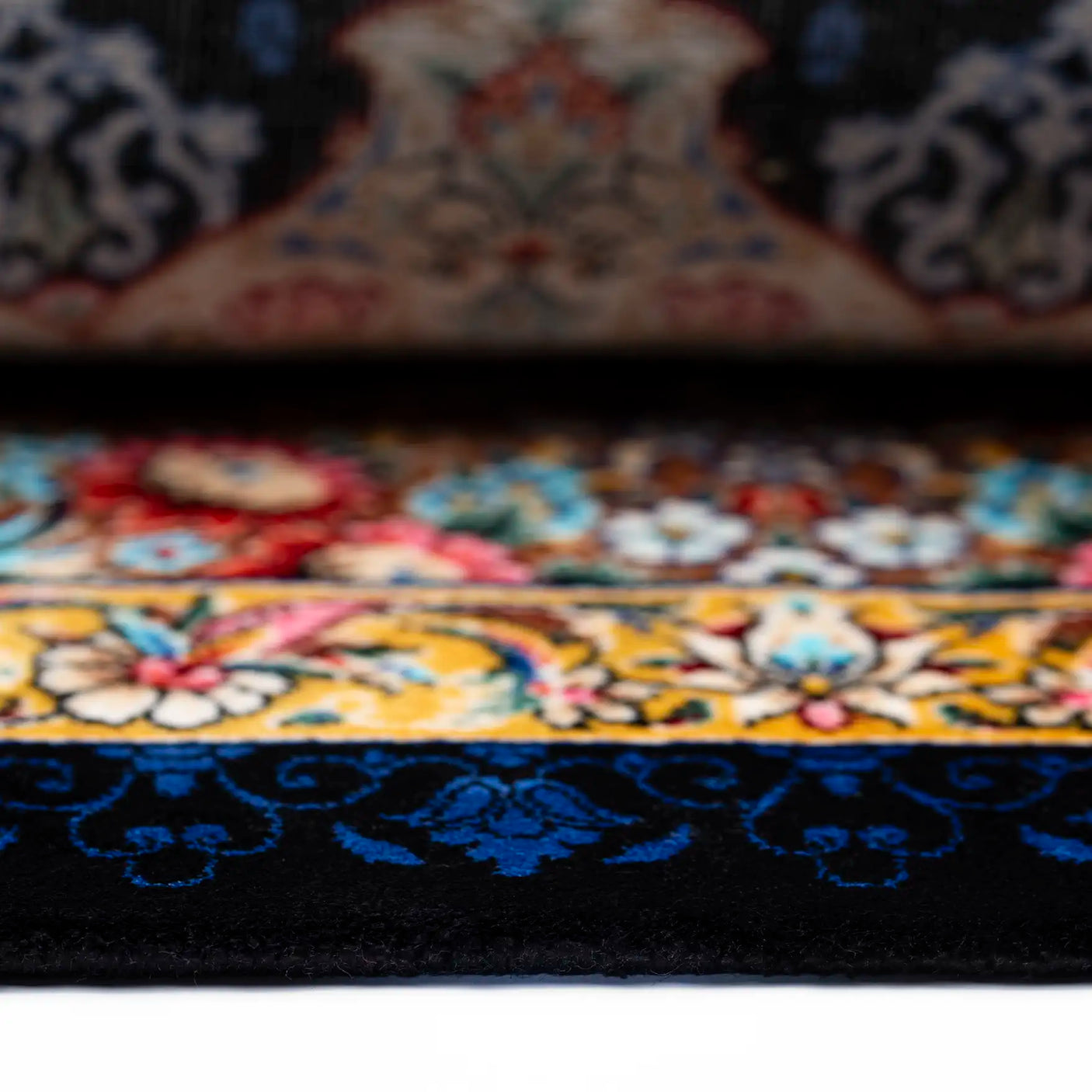 Persian Rugs - Floral Motifs Pattern - Premium Silk - RugTix