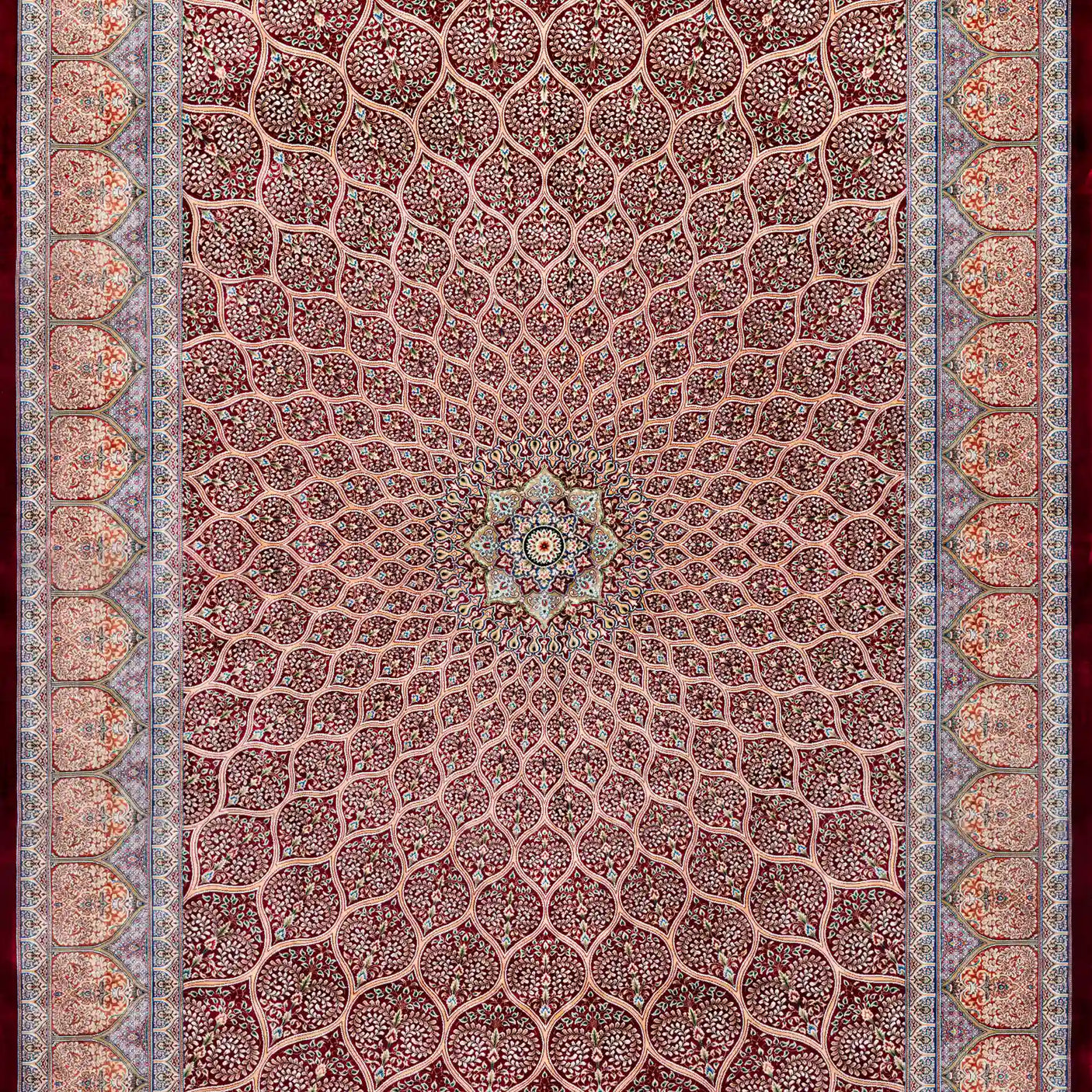 Persian Rugs - Geometric Pattern - Premium Silk - RugTix