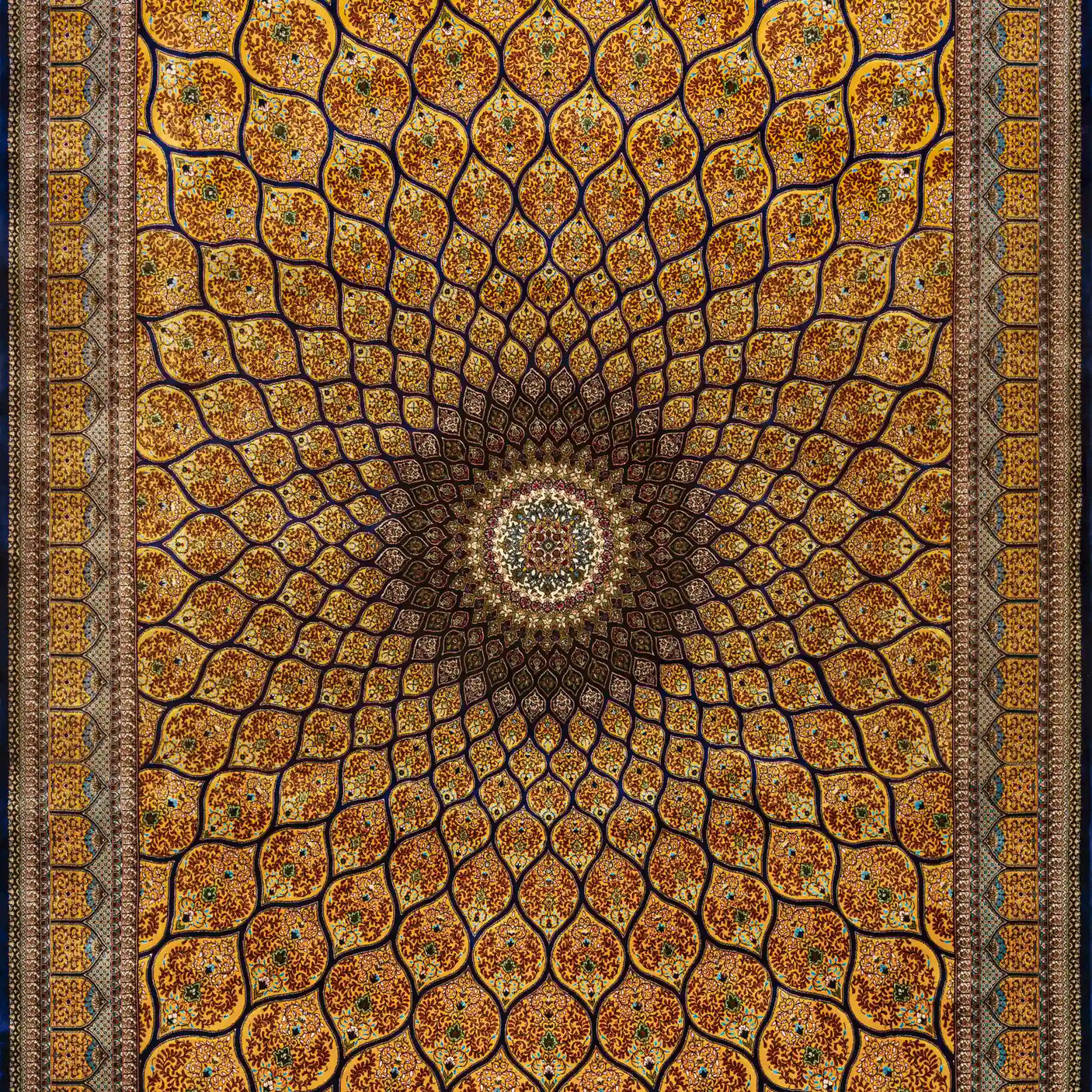 Persian Rugs - Geometric Pattern - Premium Silk - RugTix