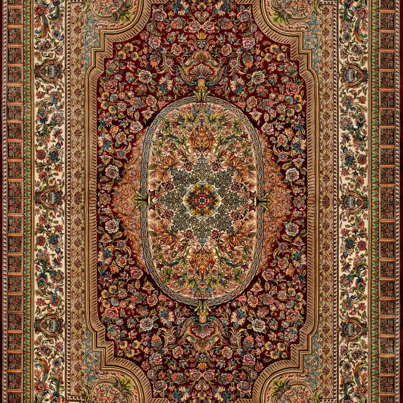 Persian Rugs - Symmetrical Pattern - Premium Silk - RugTix