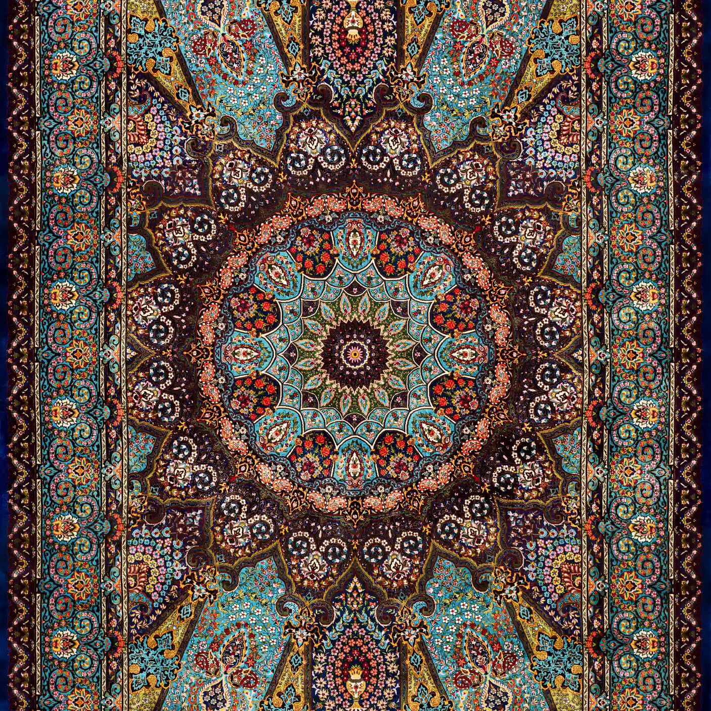 Persian Rugs - Symmetrical Pattern - Premium Silk - RugTix