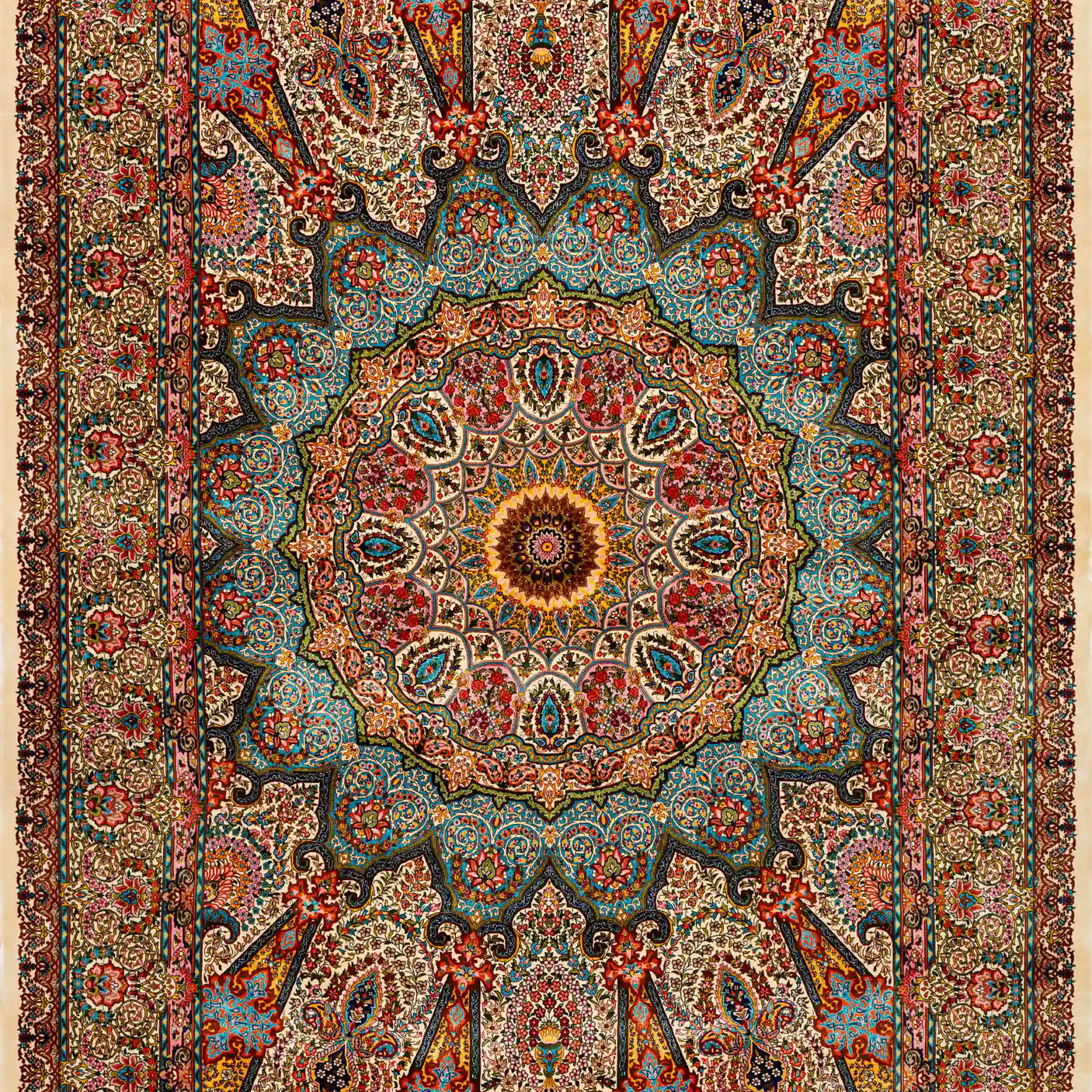 Persian Rugs - Symmetrical Pattern - Premium Silk - RugTix