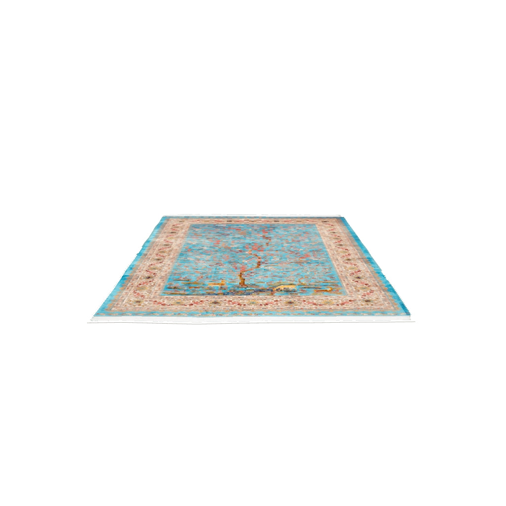 Persian Rugs - Floral Motifs Pattern - Premium Silk - RugTix