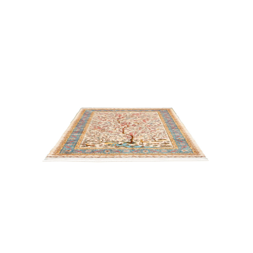 Persian Rugs - Floral Motifs Pattern - Premium Silk - RugTix