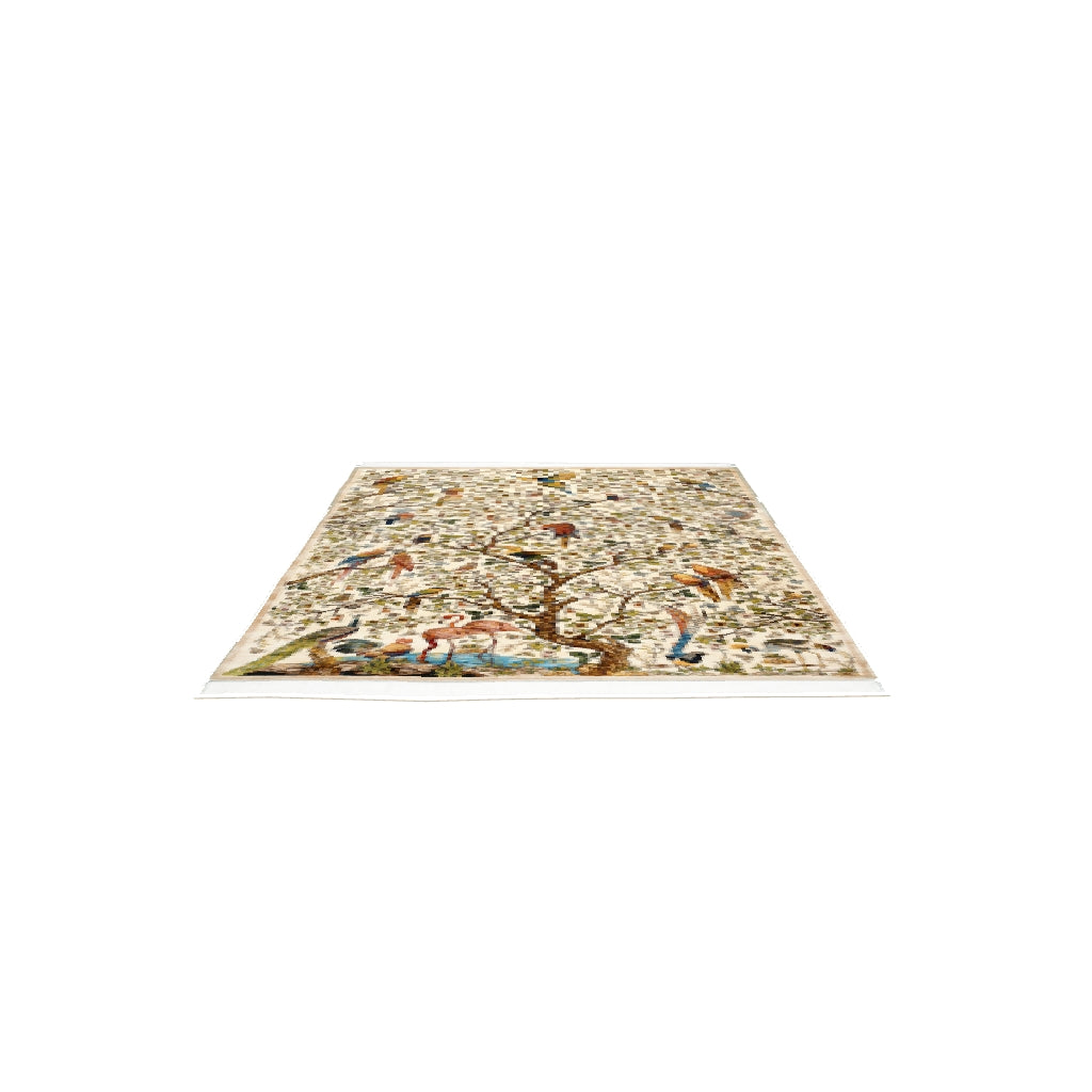 Persian Rugs - Variety of Birds Pattern - Premium Silk - RugTix