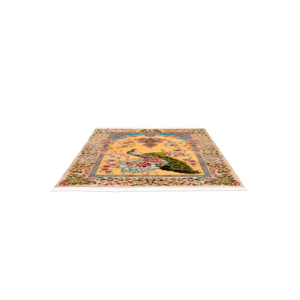 Persian Rugs - Peacock Pattern - Premium Silk - RugTix